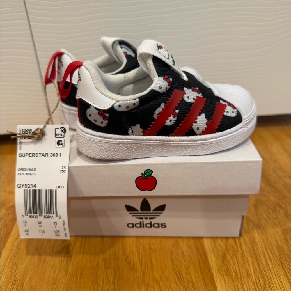 Toddler shoes - Adidas Superstar 360 Hello Kitty. Sold out item.